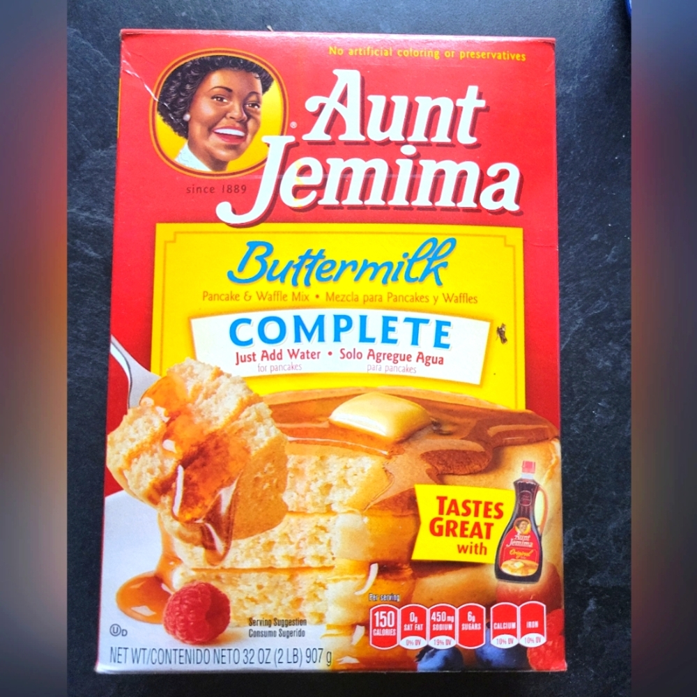 Vintage Buttermilk Complete Pancake Waffle Mix Jemima Sealed Box Collectible
